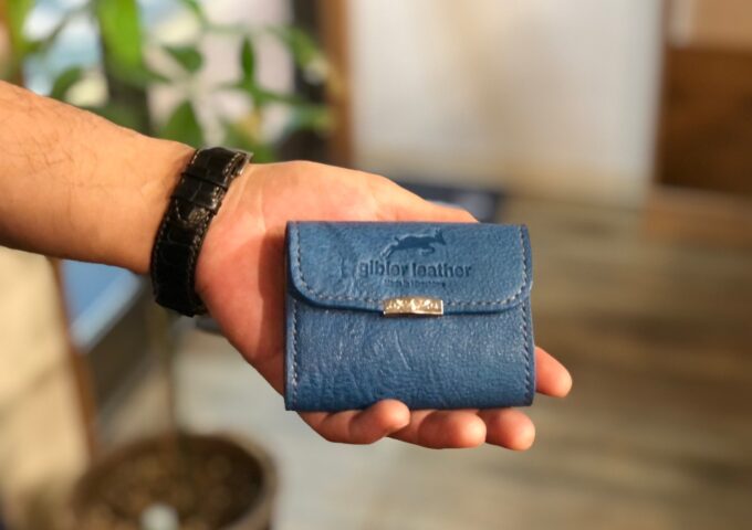 お札・小銭・カードが入る広島ジビエレザーのミニ財布